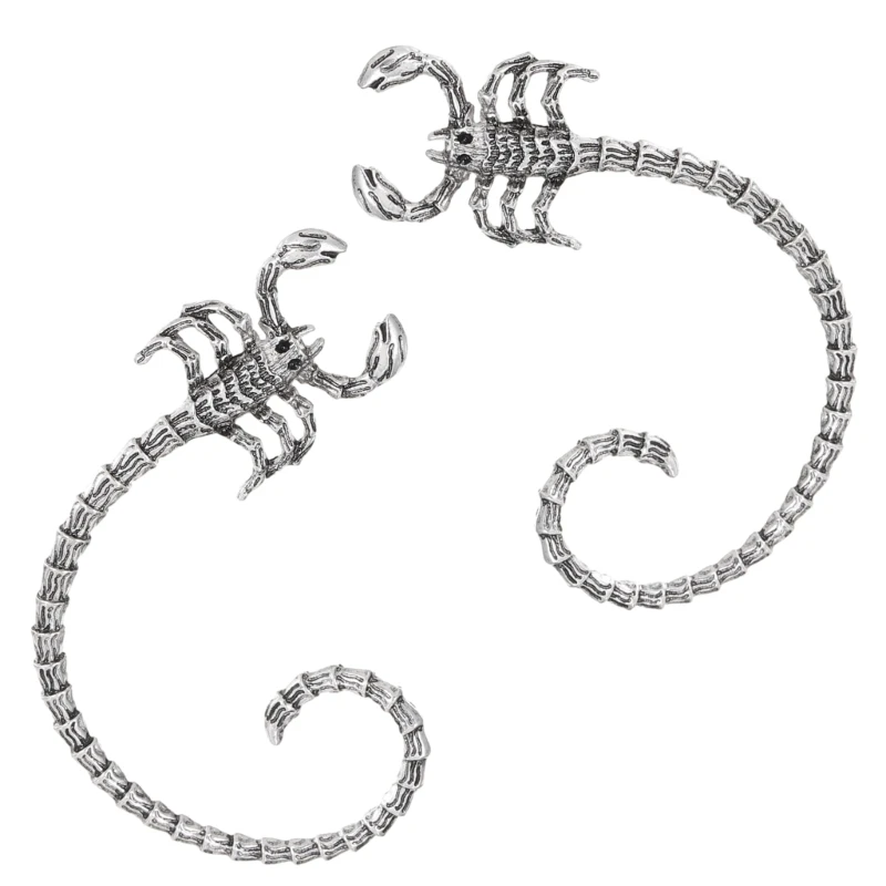 Стильные готические зажимы для ушей вешалки Скорпиона металлические манжеты