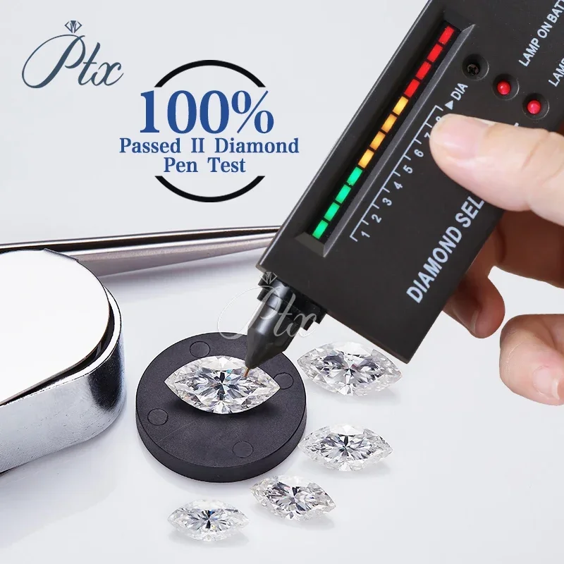 Сертификат PTX GRA бриллиантовой огранки 4x8-10x20 мм D VVS1 огранка маркизы свободный