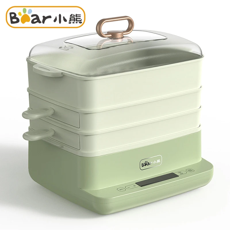 

Bear Electric Food Steamer Powder Machine Steamer 8L Household 3 Storey Multifunctional Breakfast Machine Electric Steam Pot