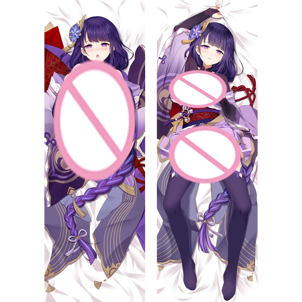 

Genshin Impact Raiden Shogun Beelzebul Dakimakura Pillow Case Hugging Body Anime Pillow Cover Otaku Gifts