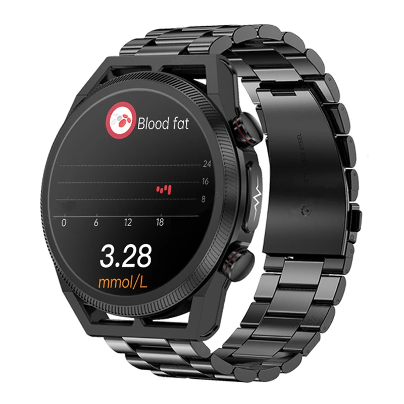 

Bluetooth Call SOS Smart Watch Blood Sugar Blood Lipid Uric Acid Temperature Monitoring ECG+PPG Smartwatch 360*360 HD Screen