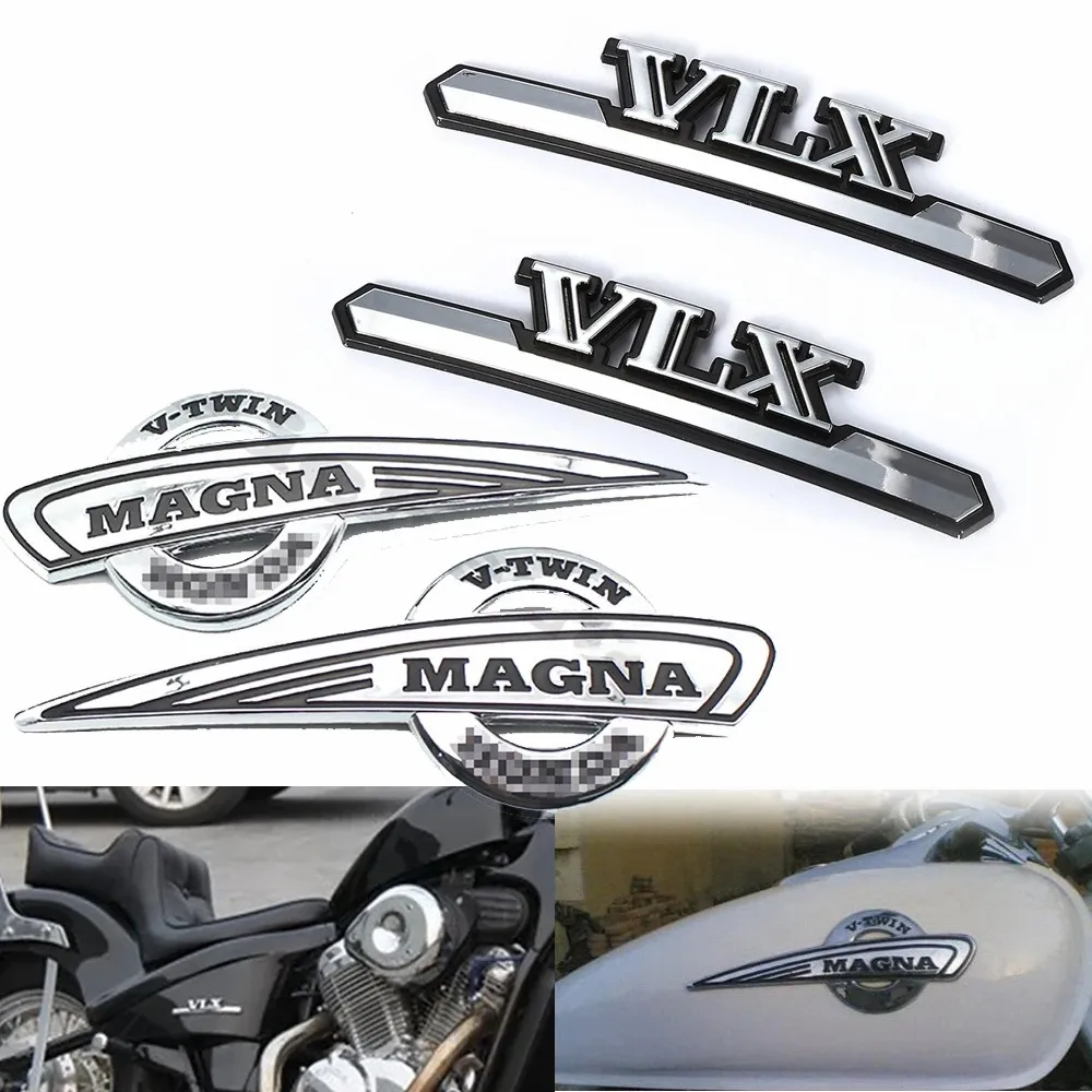

3D Emblem Badge Decal Fuel Tank stickers Tank Pad Protector Decal For Honda MAGNA VF500 VF750 VF1100 VT250 Steed VLX400 VLX600