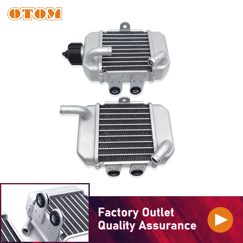 

Алюминиевый радиатор для мотоцикла OTOM, охлаждающий левый и правый резервуар для воды, кулер для KTM 50 50CC SX50 2002-2008, 2-тактный мини-велосипед-внедорожник