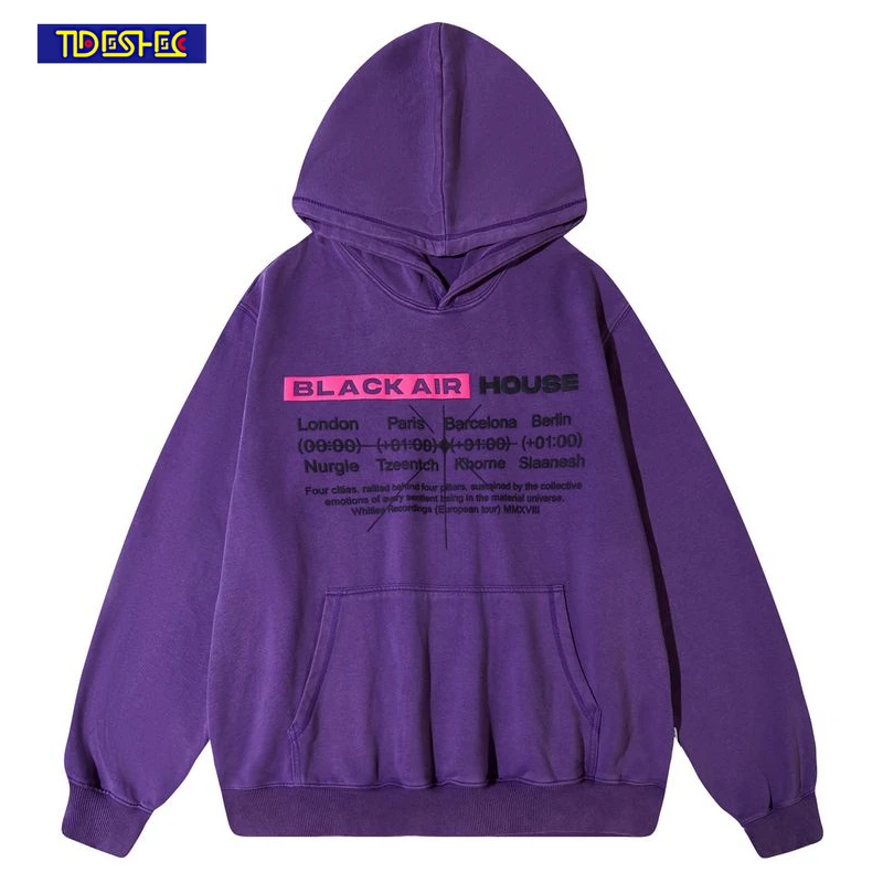 

Пуловер унисекс с капюшоном и большими карманами, с надписью