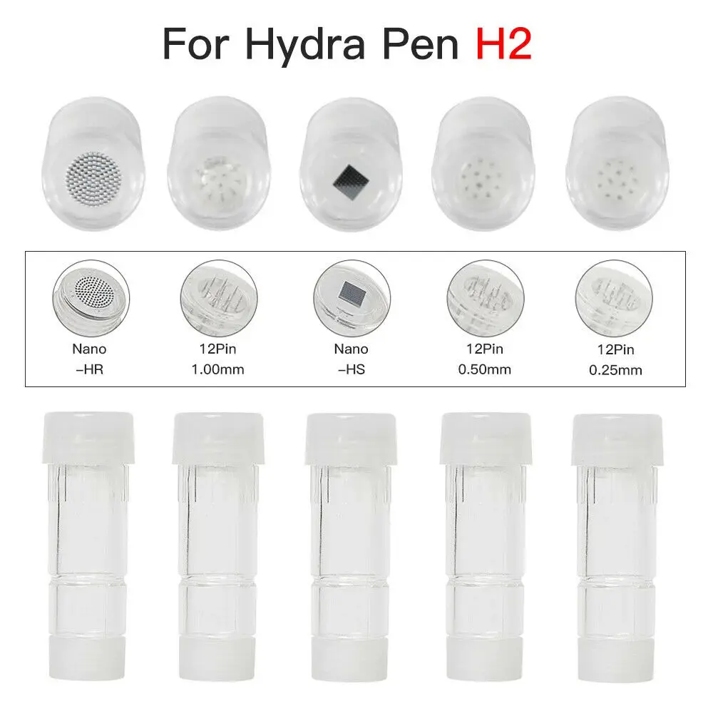 

Hydra Pen H2 Needle Cartridges 10/50Pcs 12Pins Needle Nano-HR Nano-HS Cartridge Needle Original Hydrapen Microneedles