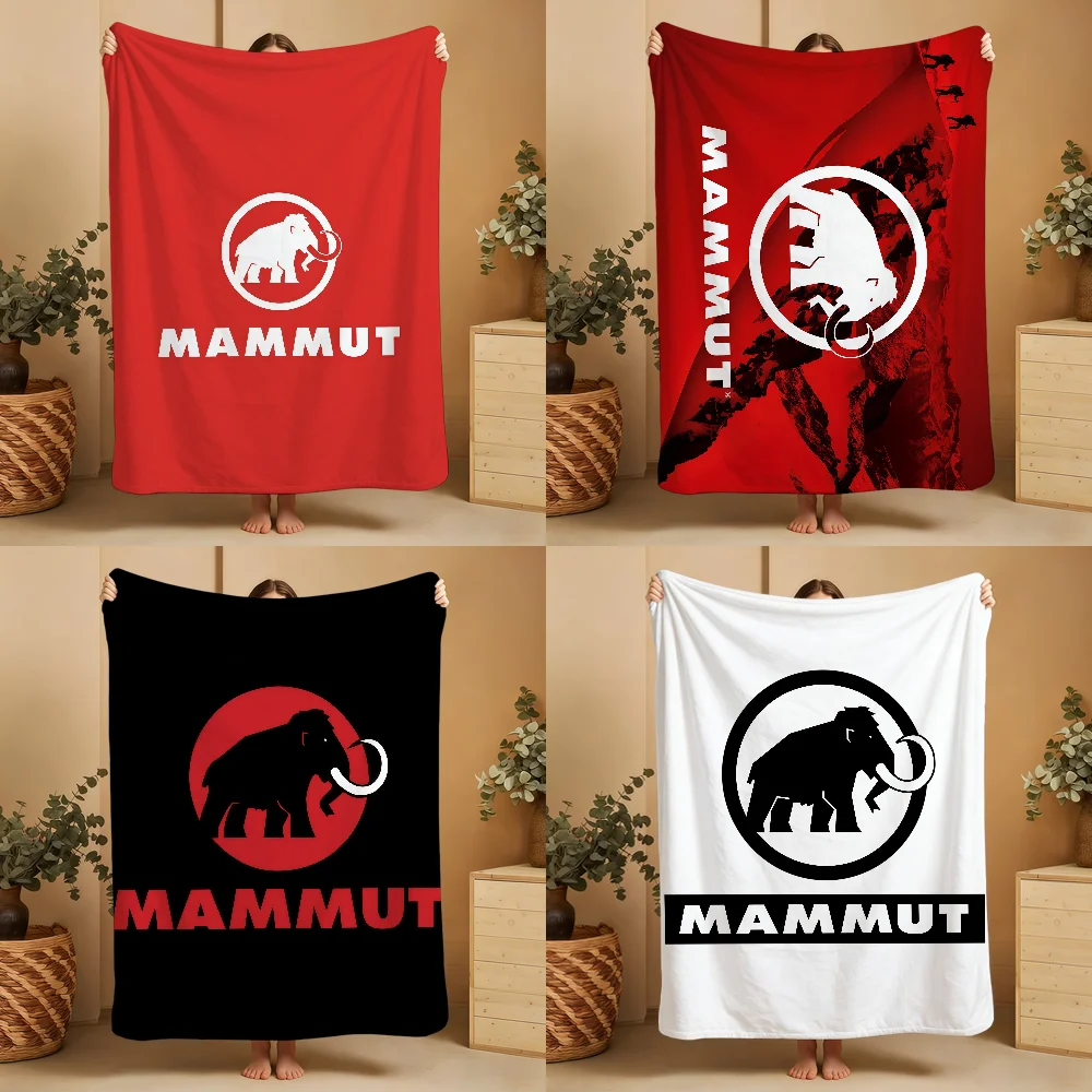Фото Плед с логотипом M-MAMMUTS, мягкий, теплый, пушистый, для детей, для кровати, дивана, автомобиля, колыбели №1