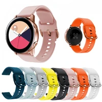 20mm 22mm silicone band for samsung galaxy watch 43active 2 active 3 gear s2 watchband bracelet strap for huami amazfit bip