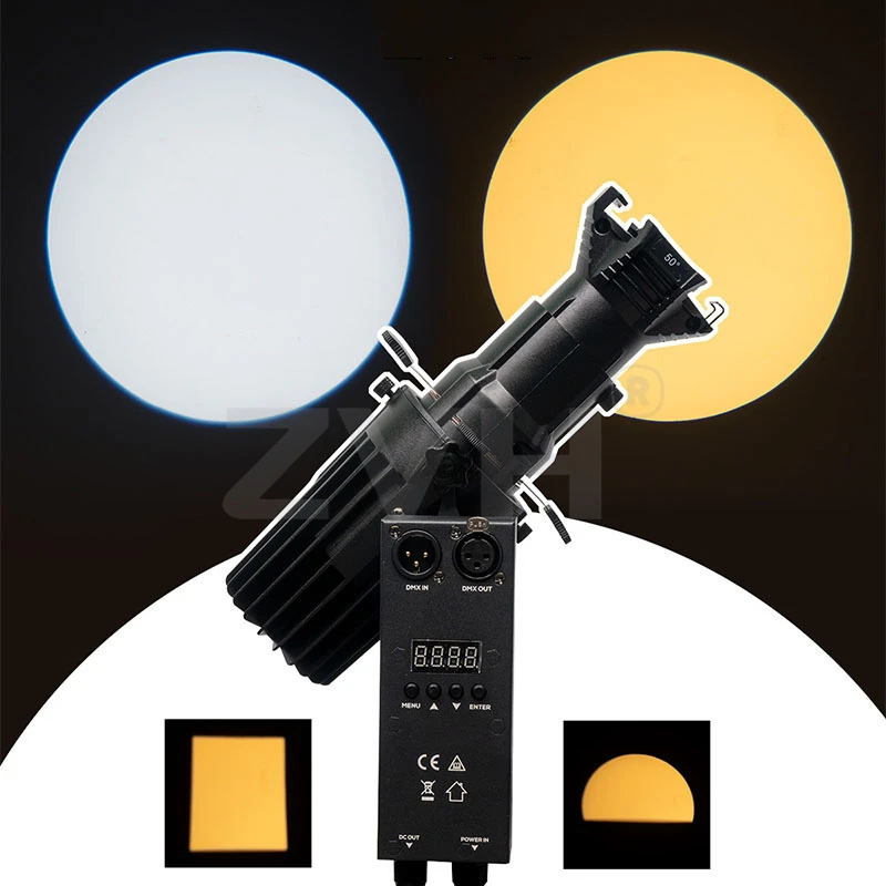 40 Вт теплый холодный белый 2в1 светодиодный профиль Leko Spotlight 19 26 36 50 фиксированный