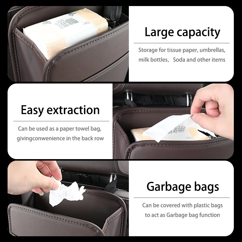 Автомобильный Органайзер на спинку сиденья кожаная сумка для хранения Xiaopeng P7 G9 G3