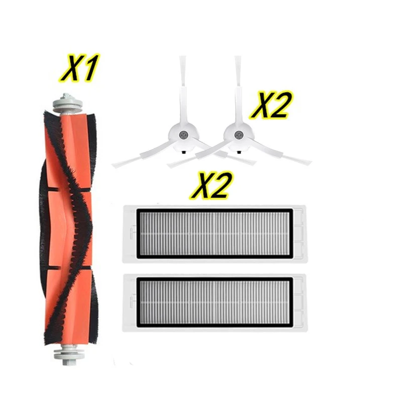 

For Xiaomi Roborock E5 Robotic Vacuum Cleaner Accessories Main Roller Side Brush Hepa Filter Mop Rag Parts Kits