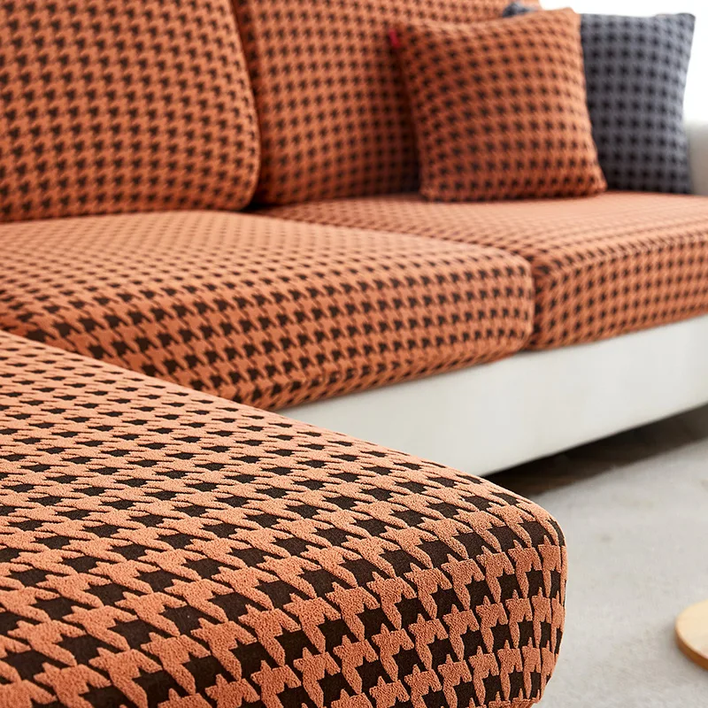 Чехол для дивана с рисунком гусиные лапки |