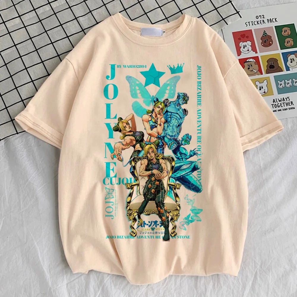 Jojo Bizarre Adventure Steel Ball Run футболка женская готическая корейская одежда Y2k футболки