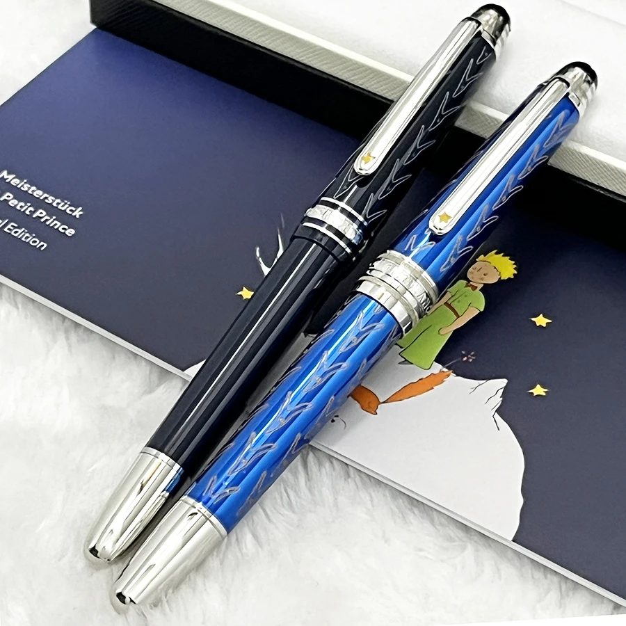 YAMALANG Luxury Petit Prince 145 Dark Blue Rollerball Fountain Pen Classic Office Supplies With Serial Number