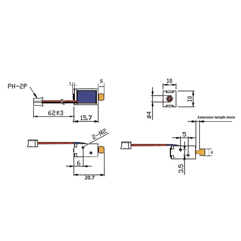 LY011E Миниатюрный электромагнитный Железный выдвижной замок DC 3V5V24V электронный