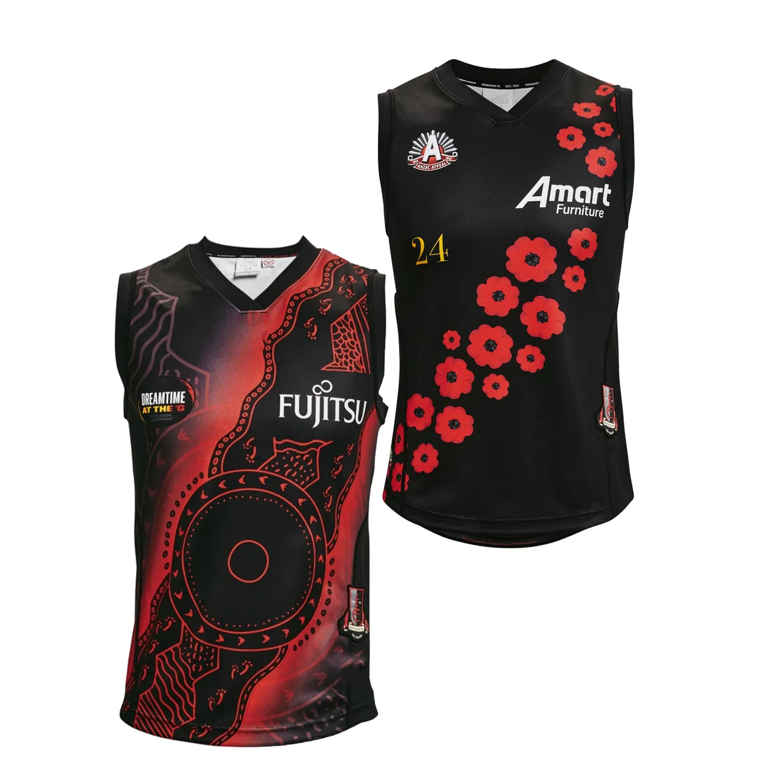

2022 Essendon мужской ANZAC/Guernsey