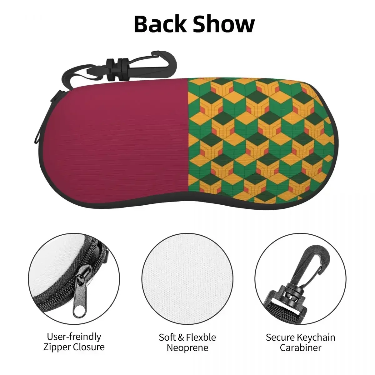 Изготовленные на заказ Giyuu Tomioka очки для убийц демонов модные женские футляр