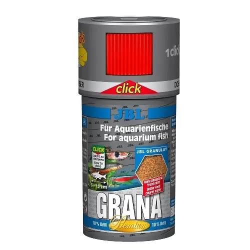 JBL Grana CLICK - Осн. корм премиум для небольших акв. рыб гранулы 100 мл (43 г) | Дом и сад