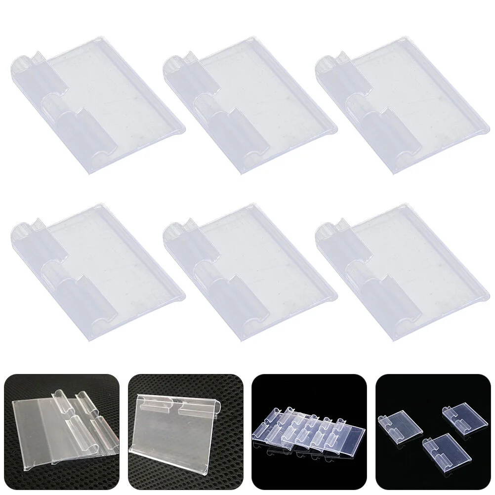 

50 Pcs Label Price Tags Food Labels Electric Wire Display Stand Holder Plastic Convenient Useful Sign Holders