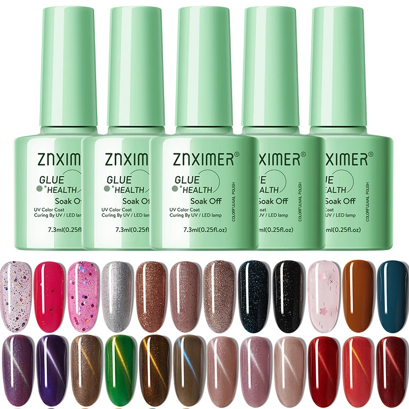 

false nails glitter nail polish cat eye gel polish sequin varnish nails permanent nail polish... manicure nail art accessories