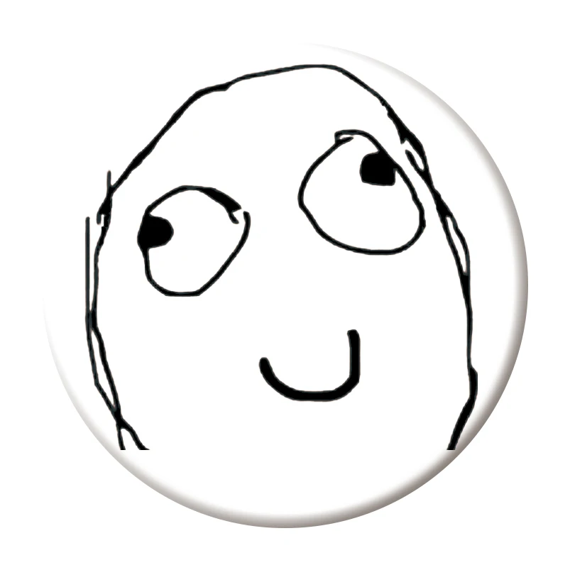 TrollFace броши из цинкового сплава