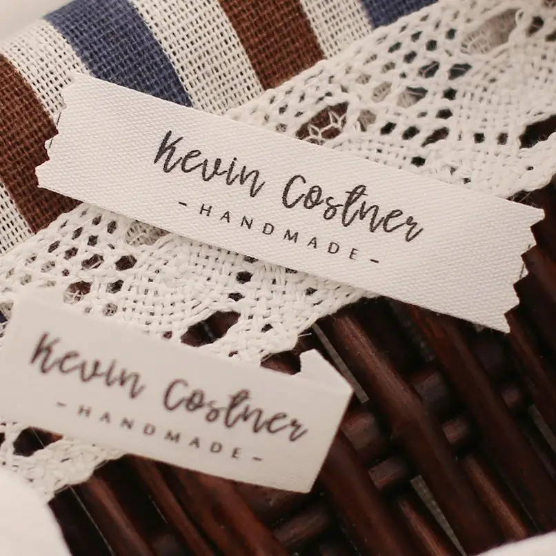 

15*60mm Personalized labels, Custom Brand Labels, Customized Clothing Labels, Cotton Tape Labels, Customized Washable Labels