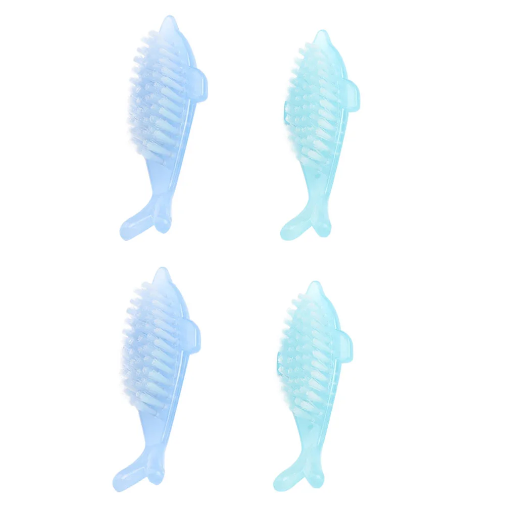 4 шт. инструменты для ногтей в форме дельфина (случайный цвет) чистка маникюрные