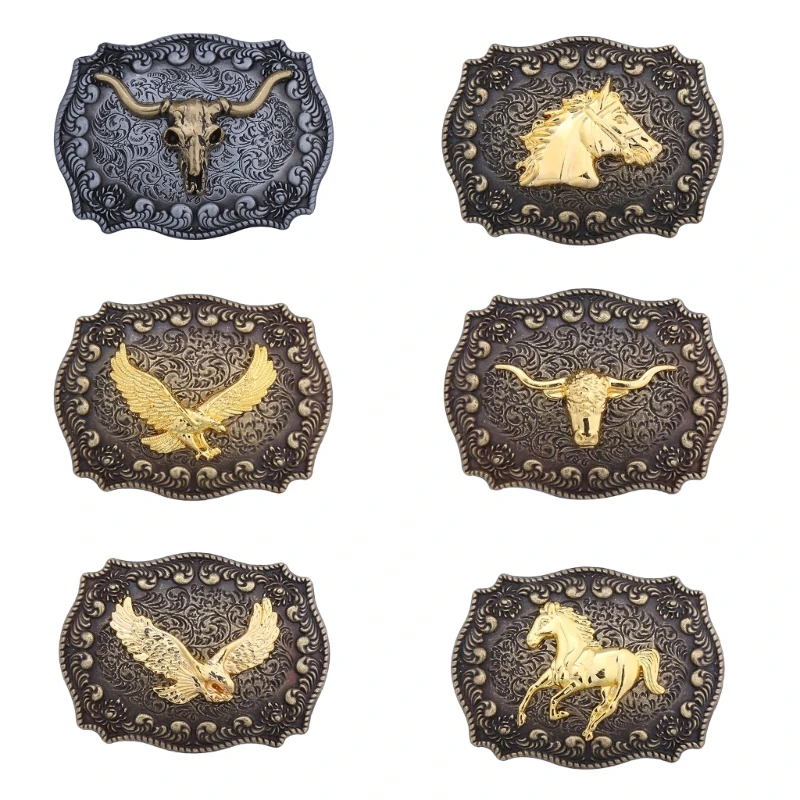 

Carved Pattern Belt Buckle Adult Unisex Clothing Accessories Buckle for Adult Waist Belt DIY Supplies