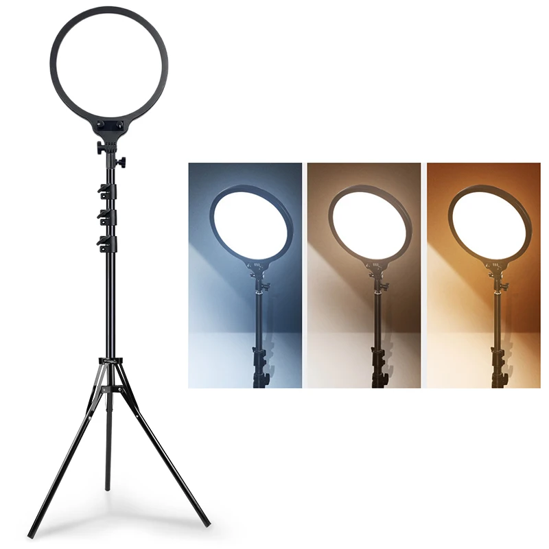 

10inch LED Photo Studio Light Bi-Color For Youbute Game Live Video Lighting Portable Video Recording Photography Panel Ring Lamp