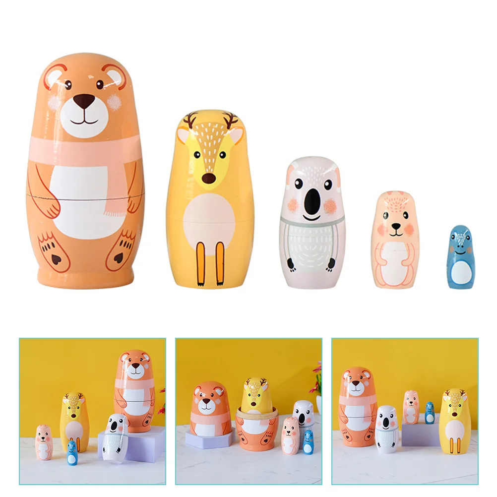 

1 Set Nesting Dolls Wooden Dolls Russian Dolls Gifts Crafts Decor
