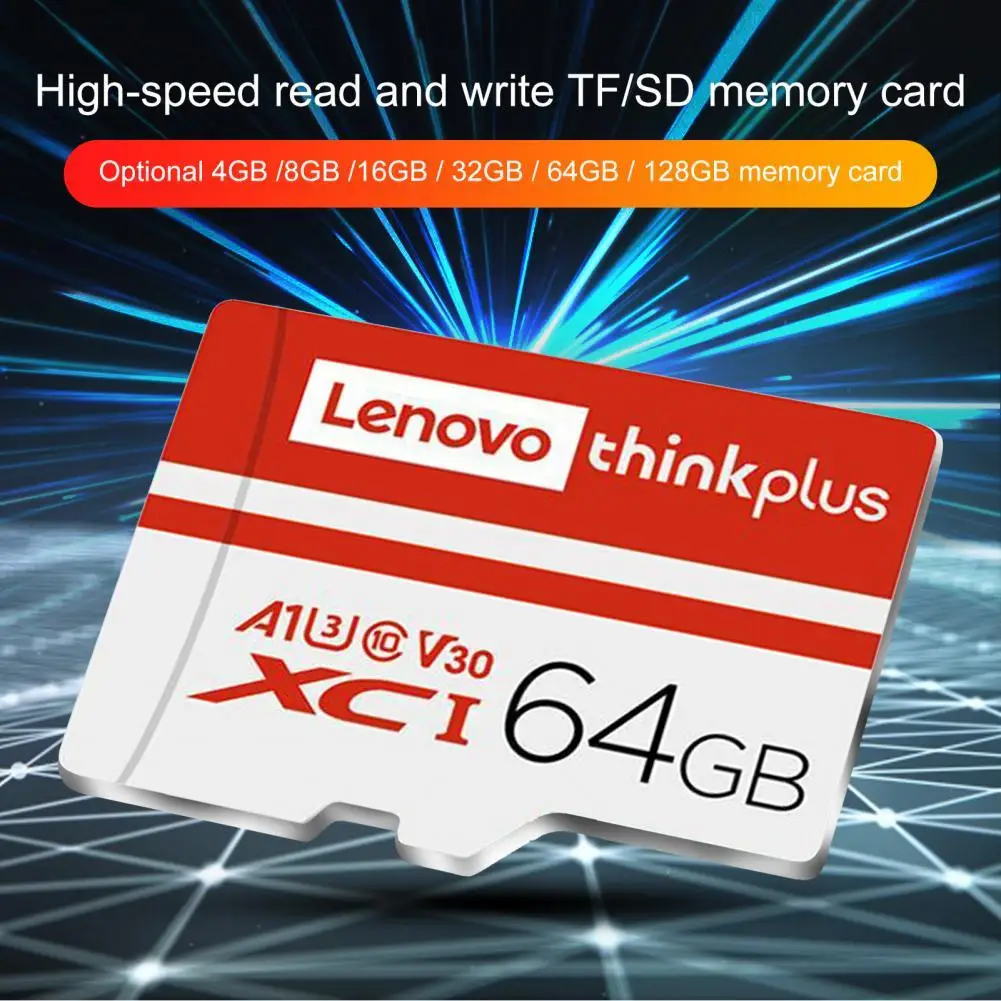 Lenovo U3 SD-Card Plug and Play TF Card 8/16/32/64/128G TF Flash Card Waterproof Data Transfer Memory Card