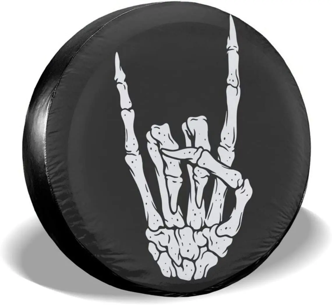 

Delerain Skeleton Hand Spare Tire Covers forRV Trailer SUV Truck and Many Vehicle, Wheel Covers Sun Protector Waterproof,