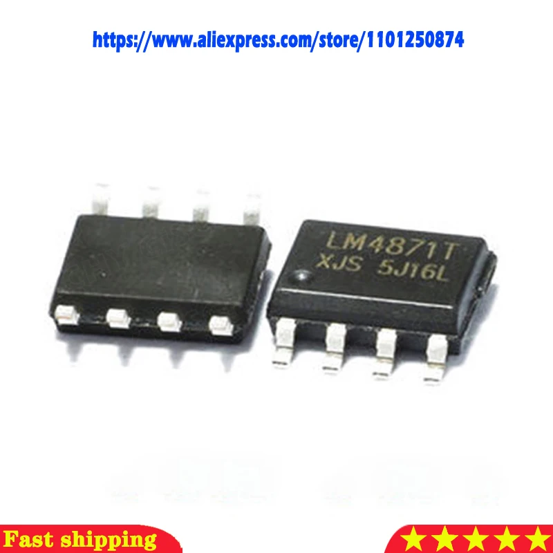 10 шт. LM4871MX SOP8 LM4871 SOP 4871 лапками углублением SOP-8