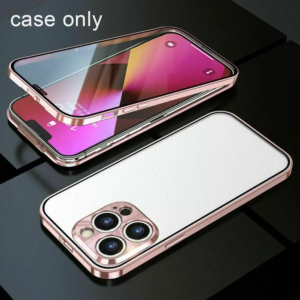 

Explosive Metal Magnetic Suction Is Suitable For IPhone 12 Mobile Phone Case Transparent For Iphone12 promax All-inclusive A8P6