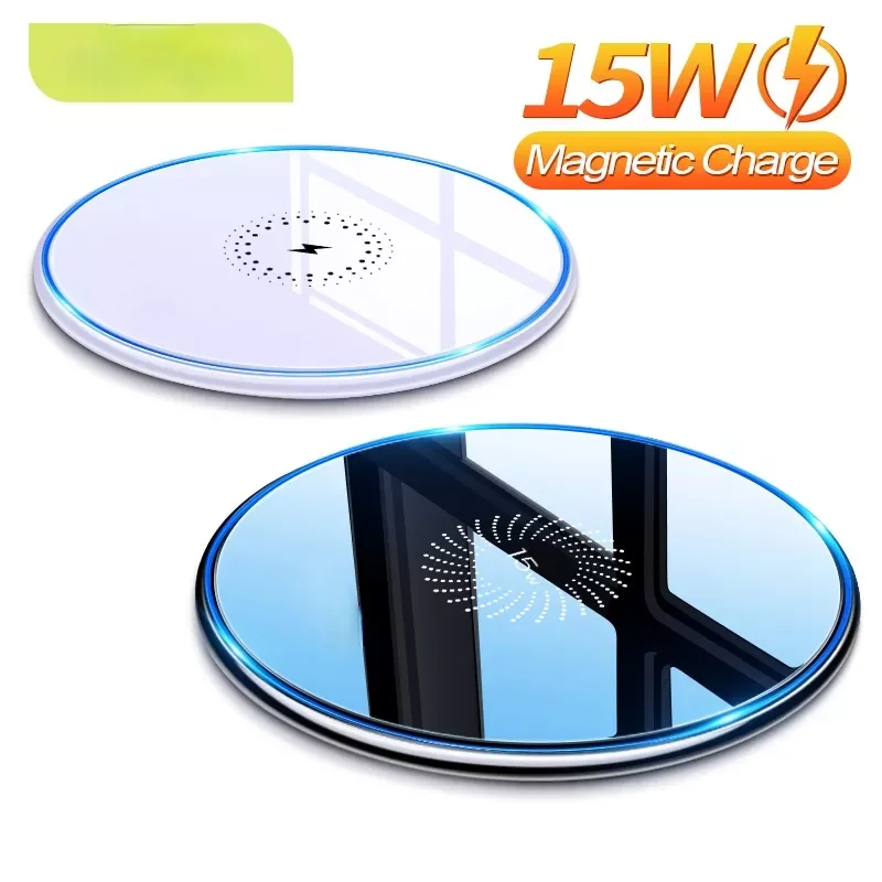 

Qi Magnetic Wireless Charger For iPhone 12 11 Pro Xs Max X Induction Fast Wireless Charging Pad For Samsung Xiaomi huawei