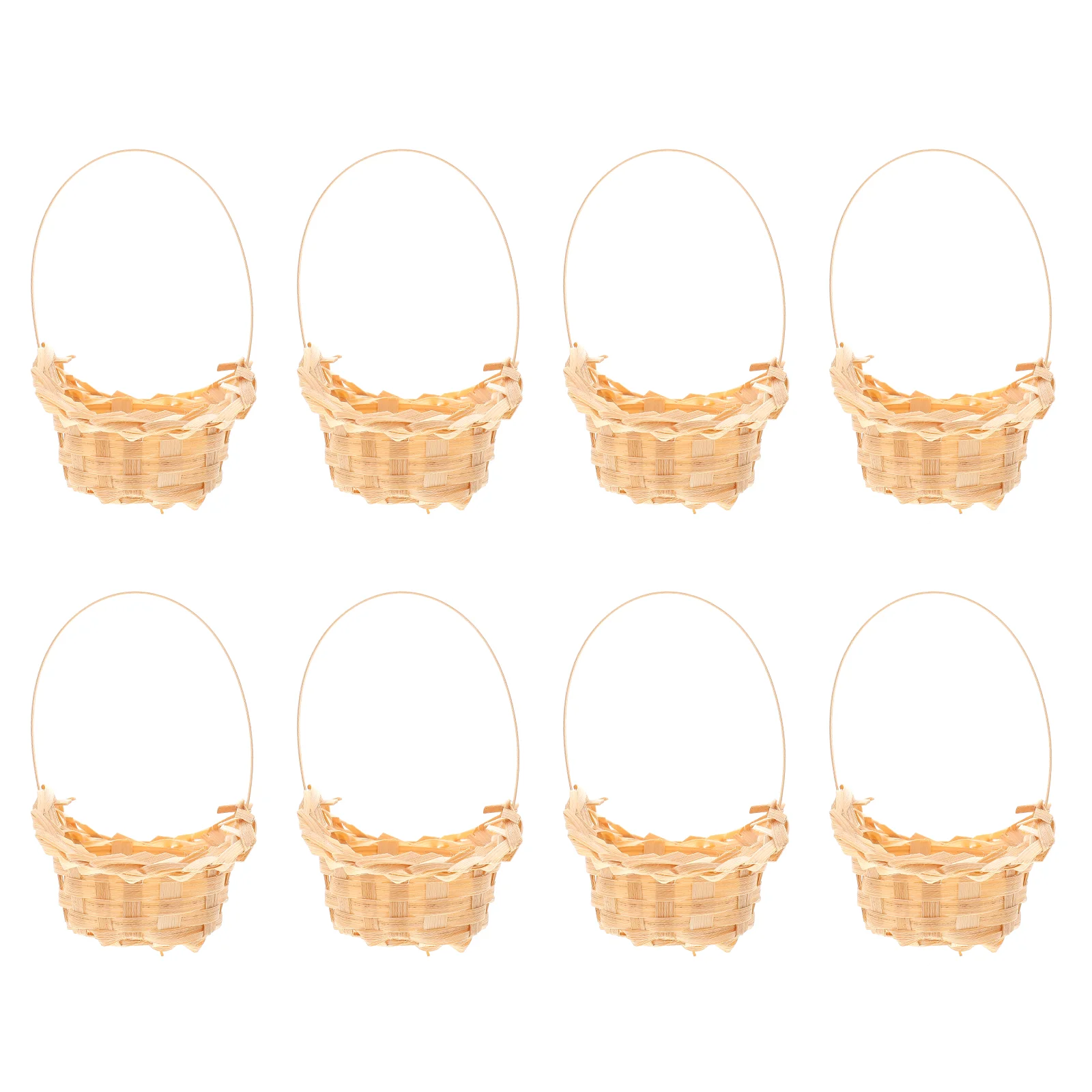 

Basket Mini Baskets Flower Woven Wicker Storage Small Picnic Easterwedding Miniature Decor Tiny House Micro Decorsscene