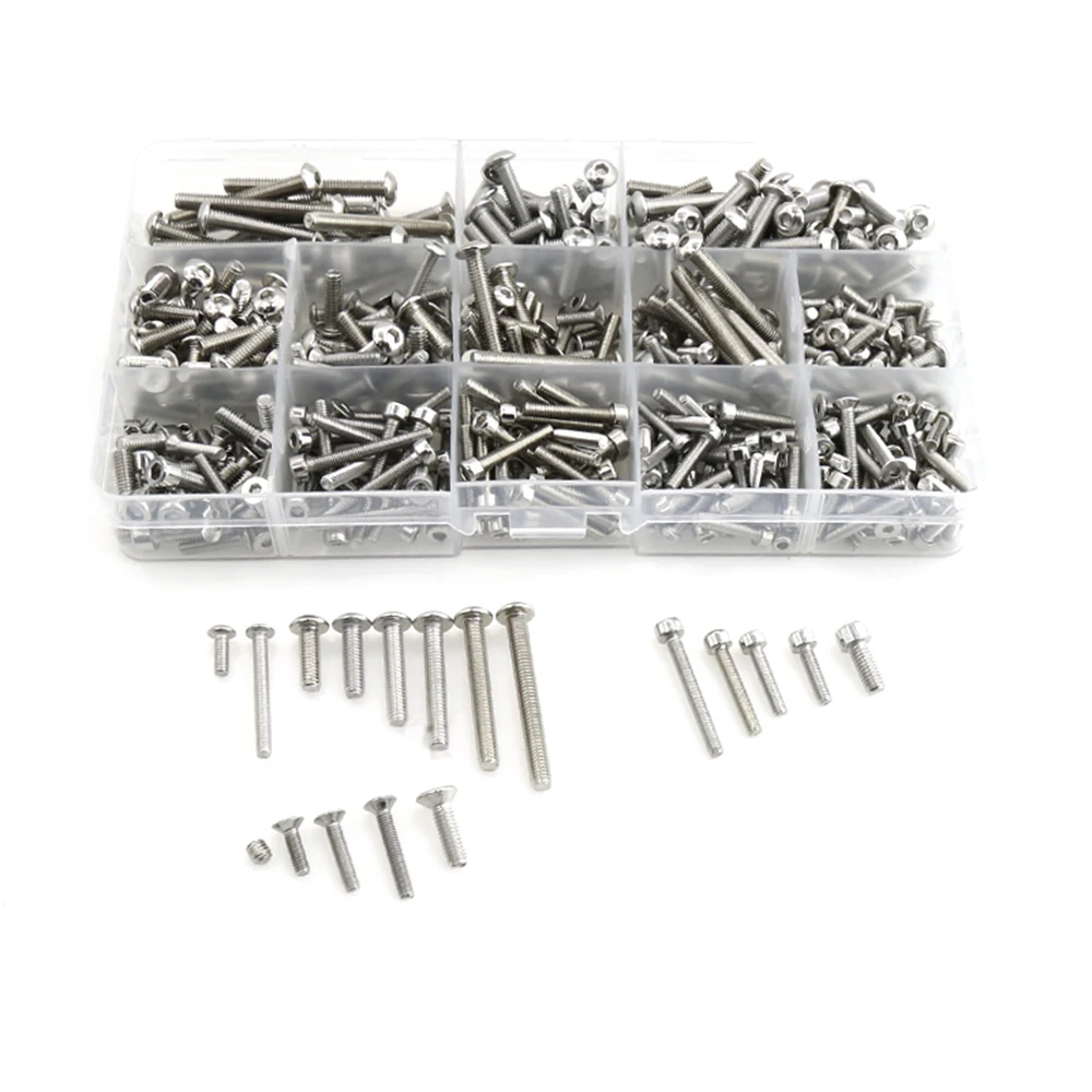 

RC Car Stainless Steel Upgrade Screw Pack Screw Box, Vulnerable Accessories for Traxxas X-Maxx 1/5 Big X Truck