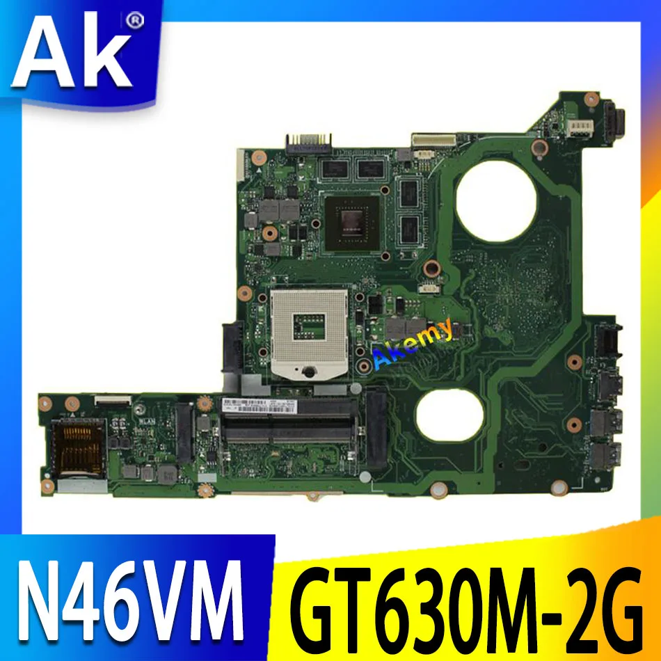 

Akemy N46VM GT630M Onboard 2 gb Motherboard For ASUS N46V N46VM N46VZ N46VB N46VJ Laptop Mainboard 100% Testado Rev 2.1