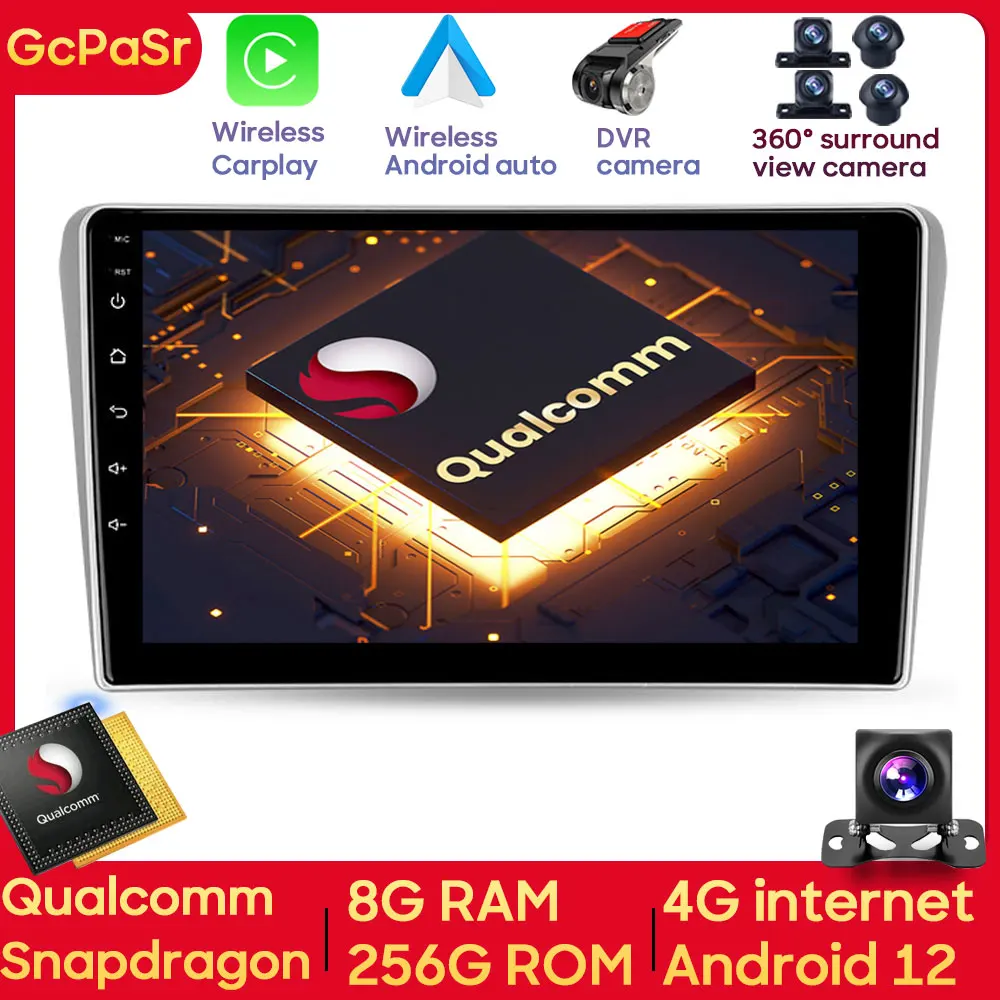 

Qualcomm Snapdragon Car Radio Video Multimedia Player For Toyota Avensis T25 2002-2008 Android Navigation Autoradio Carplay 4G