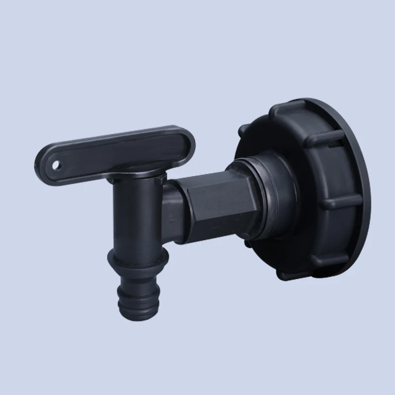 

1/2 inch S60x6 Thread Plastic IBC Tank Tap 15mm Adapter Garden hose Connection With Switch Valve Water tank fittings