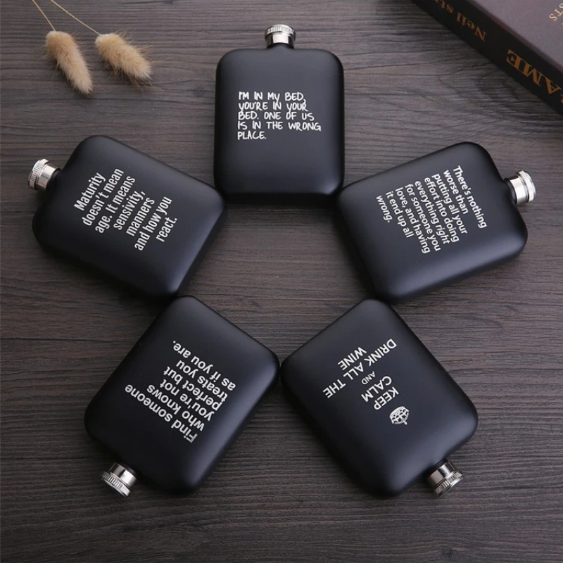 

Немецкий высококачественный 304 из нержавеющей стали 6 унций толстый наружный металлический маленький винный кувшин для путешествий винный ...