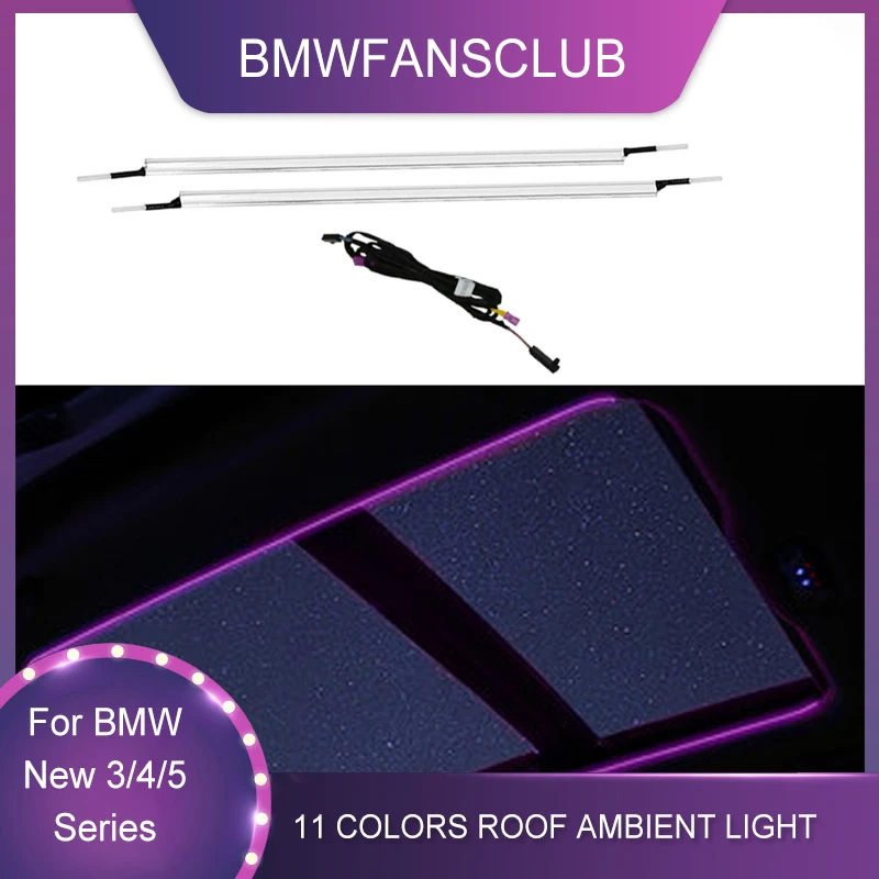 

LED Sunroof Light For BMW New 3/4/5 Series G20 G30 G07 F25 X3 X4 M3 11 Colour CarRoof Panoramic Skylight Ambient Lights Refit