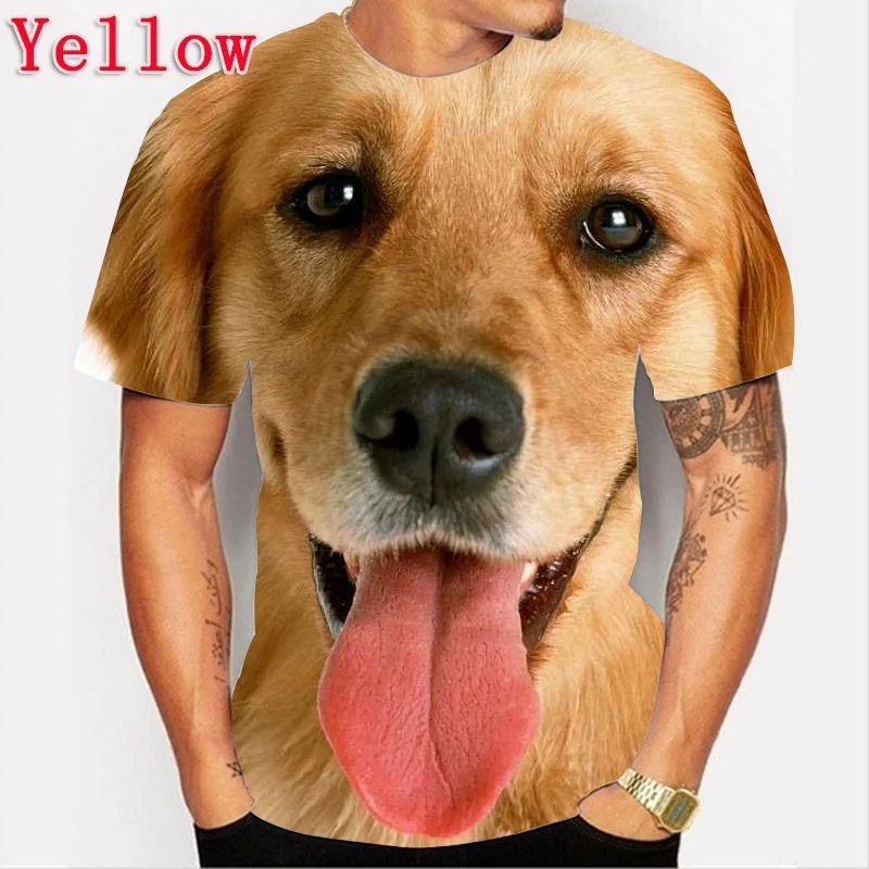 

Men's and Women's Casual Short Sleeved T-shirt, 3D Printed Shirt for Dogs and Animals, XS-6XL Top, 2023 Summer Hip-hop Clothing