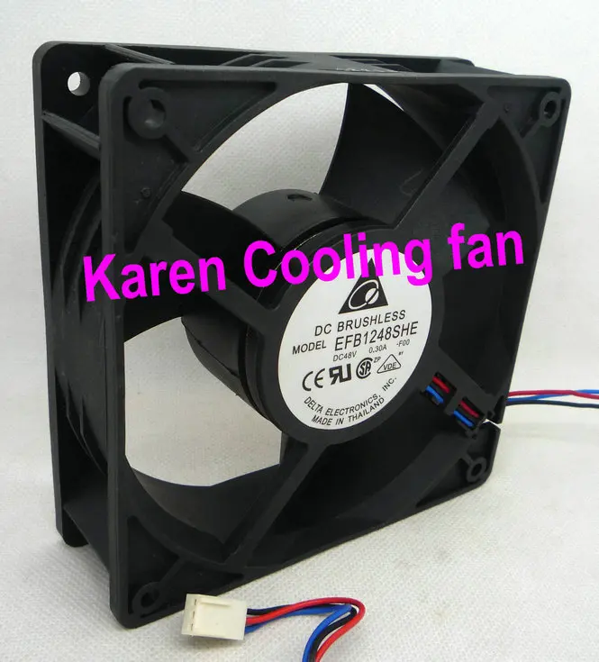 2 см 12038 48 В 0 3 А 3-проводной вентилятор EFB1248SHE Охлаждающий
