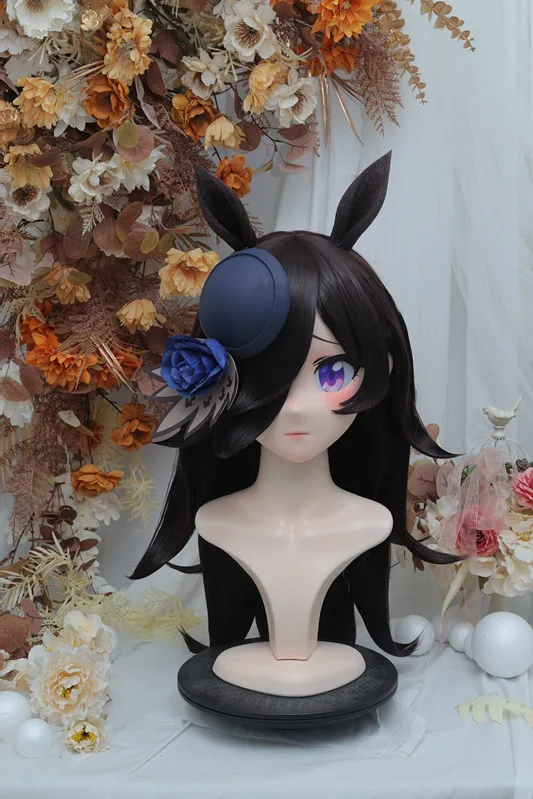 Фото Кигуруми Uma Musume Pretty Derby маска кигуруми полная повязка на голову замок косплей голова реквизит костюм аниме игра №2