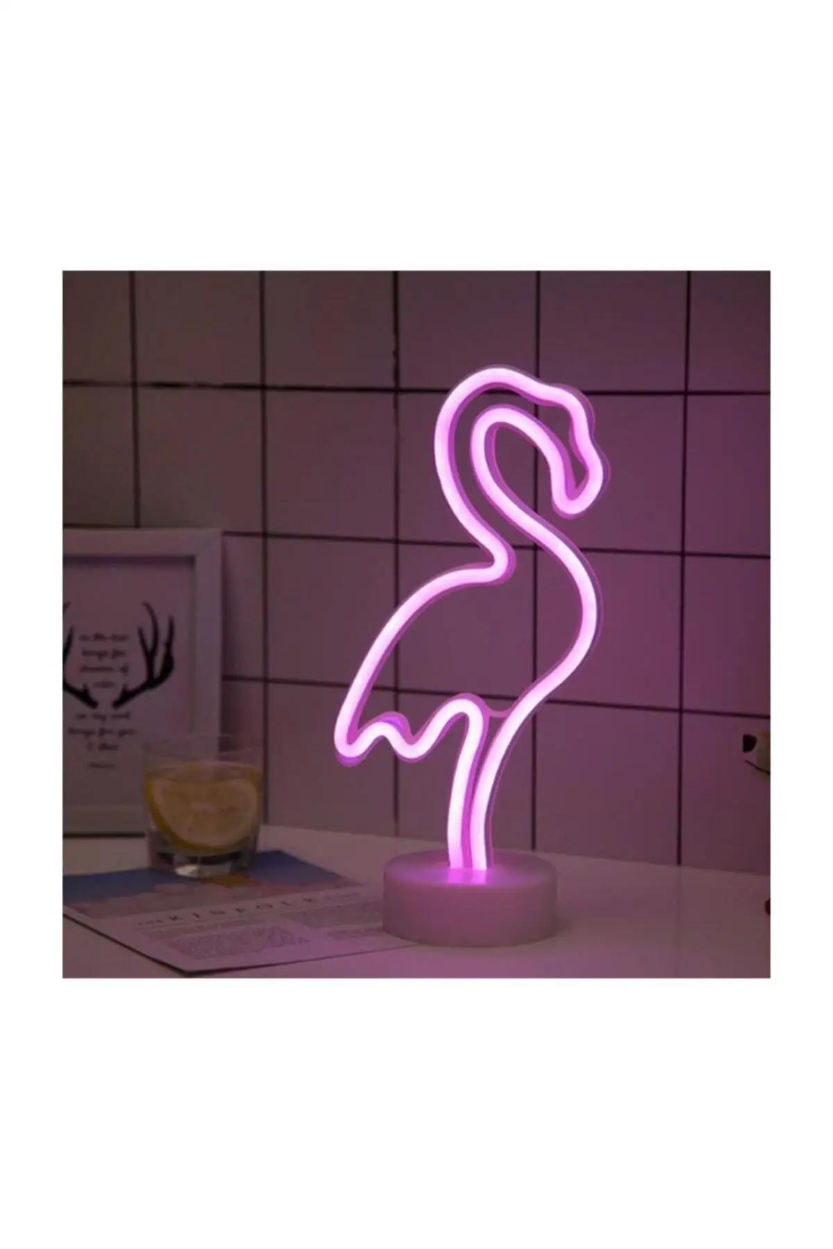 

Flamingo Pink Neon Led Luminous Table Lamp Decorative Led children's room garden bedroom gift friend
