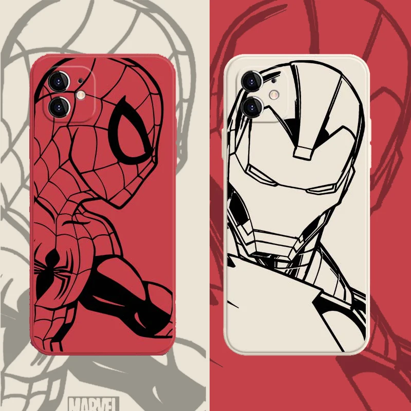 

Marvel Avengers Phone Case For Apple iPhone 13 12 11 Pro Max 13 12 Mini XS Max XR X 7 8 Plus 6 6S SE 2020 2022 Cover Endgame