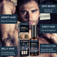 body hair growth liquid for men beard chest hair treatment fast thickening growing solution herbal follicle nourishing liquid