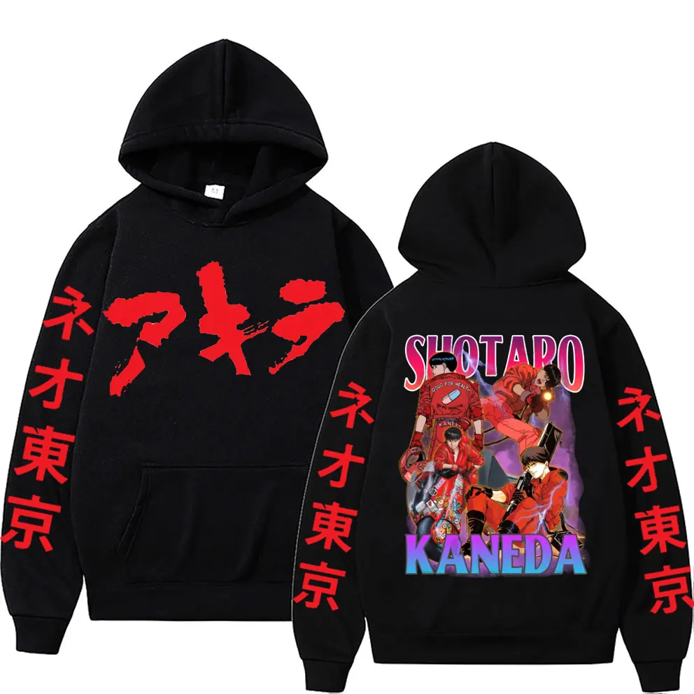 

Anime Akira Kaneda Shotaro Graphic Print Hoodie Men Women Fashion Harajuku Manga Sweatshirt Man Hip Hop Loose Hoodies Streetwear