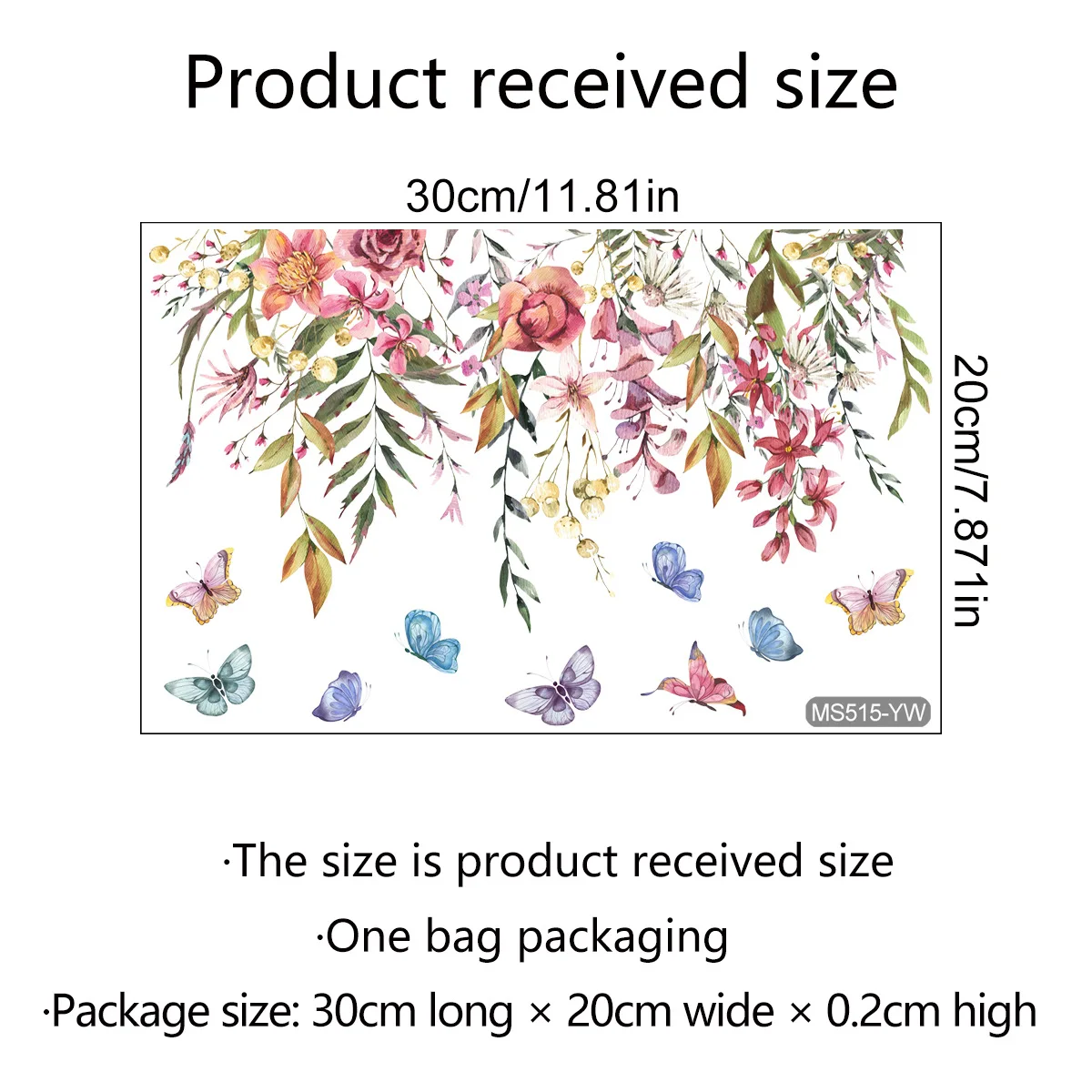

Flowers Butterfly Bahroom Toilet Lid Cover Wall Decals Stickers Decor Self-adhesive Home Decoration Art Mural Poster