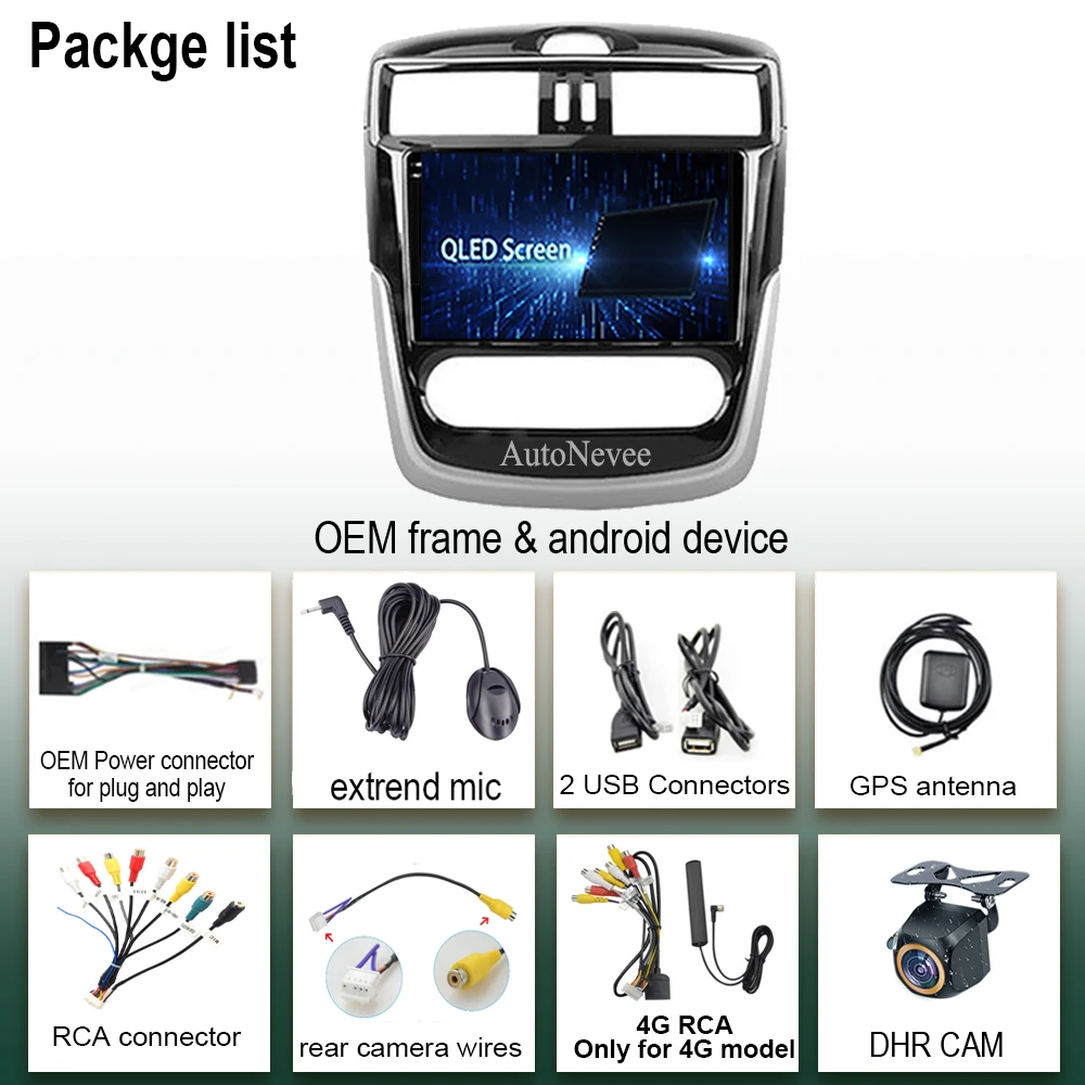 GPS-навигация Android 13 для Nissan Cristallina 2016-2018 Автоматический сенсорный QLED экран